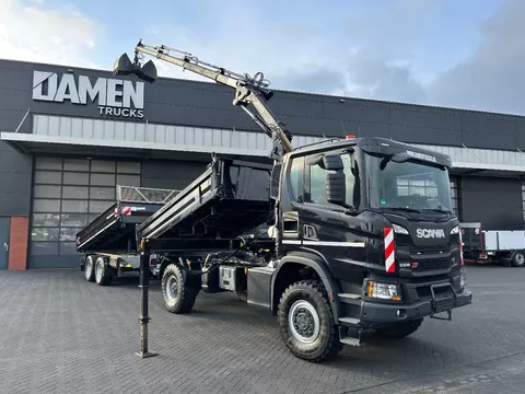 Scania G 500 XT 4x4 Kipper/Kraan + Kipaanhanger